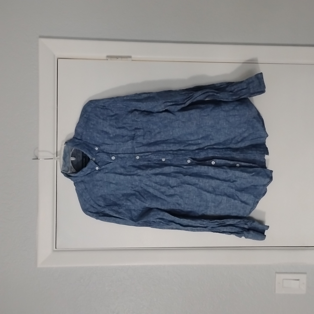 Nautica Blue Dress Shirt for Men